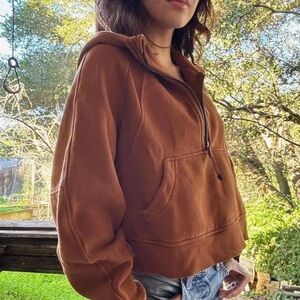 Women's Lululemon Scuba Burnt Orange Hoodie size M/L